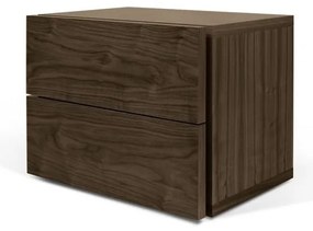 Noptieră cu 2 sertare TemaHome Aurora, maro