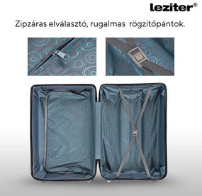TraveLux Urban VII gurulós bőrönd szett fekete