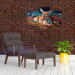 Tablou - Cerb pictat (90x60 cm)