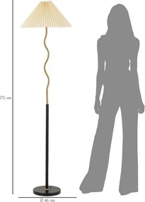 Lampadar negru-auriu (înălțime 172 cm) Closy – Mauro Ferretti