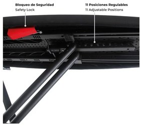 Masă de călcat 130x37 cm K-Surf Black Tube – Rolser