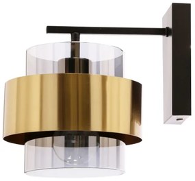 Lampă de perete SPIEGA 1xE27/60W/230V auriu/negru
