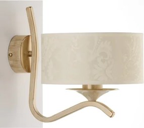 Brilagi - Lampă de perete SAPHIRE 1xE27/15W/230V crem/auriu/patină