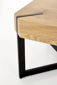 Masa de cafea Lavida stejar auriu/negru L110 cm