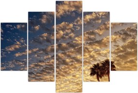 Tablou - Palmieri între nori (150x105 cm)