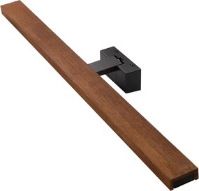 Brilagi-LED Iluminare pentru oglindă de baie WOODY MIRROR 3 în 1 LED/15W/230V 80 cm IP44 negru/stejar