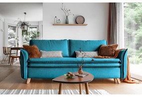 Canapea turcoaz extensibilă 225 cm Charming Charlie – Miuform