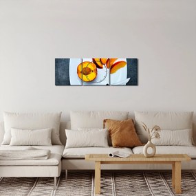 Tabloul cu piersică (cu ceas) (90x30 cm)