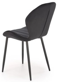 Scaun K538 velvet negru H85 cm