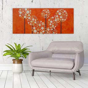 Tablou - Pădurea portocalie (120x50 cm)