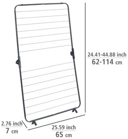 WENKO 63003100 - Uscător de rufe CHAMPION 65 x 114 cm, negru