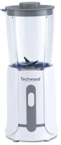 Mini blender Techwood TBL-201, 300 W, 0,5 l, cuțite din oțel, alb