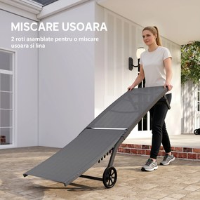 Outsunny Set de 2 Șezlonguri Rabatabile pe 5 Niveluri, Șezlonguri din Aluminiu și Țesătură Respirabilă, 66x165x102 cm, Albastru | Aosom Romania