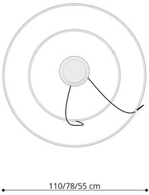 Lustră LED pe cablu RIO LED/80W/230V CRI90 3000K alb Thoro TH.176