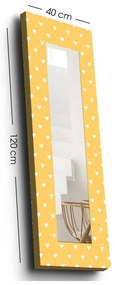 Oglindă de perete cu ramă din lemn 40x120 cm – Wallity