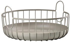 Coș de depozitare din sârmă din metal ø 38x18 cm Inu – Zone