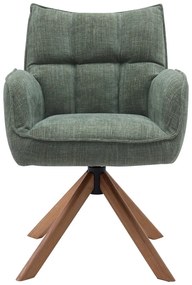 Set de scaune de sufragerie verde 2 buc. tapițat Marilla – Unique Furniture