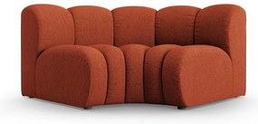Modul pentru canapea modulară cărămiziu cu tapițerie din chenille (cu colț variabil) Lupine – Micadoni