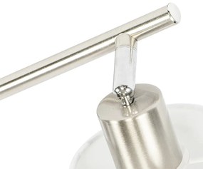 Spotlight de plafon din oțel cu abajur alb, reglabil, cu 3 lumini - Hetta