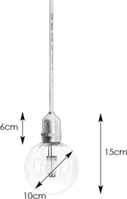 Markslöjd 107989- Lampă LED suspendată de exterior GARDEN24 LED/2,86W/24V IP44 negru/transparent