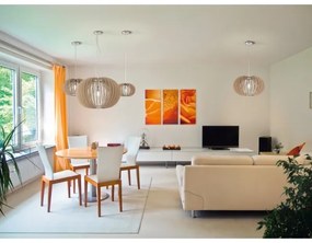 Eglo 95042 - Lustră suspendată STELLATO, 1xE27/60W/230V, diam. 70 cm, bej