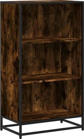 vidaXL Bibliotecă, stejar fumuriu, 60x35x107,5 cm, lemn prelucrat