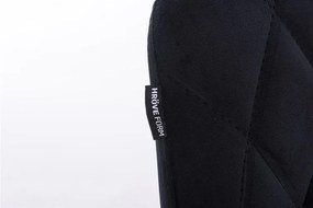 HR1054K Scaun Negru Catifea