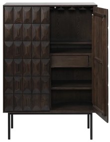 Dulap maro închis 90x130 cm Latina – Unique Furniture