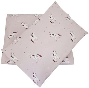 Lenjerie de pat din muselină de bumbac pentru pătuț UNICORN 2 piese EKO