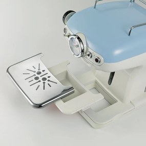 Espressor manual Ariete VINTAGE 1389/15, 850W, 15 bar, 0.9 L, Cafea macinata si paduri ESE, Maxi-Cappuccino, Albastru
