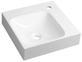 Chiuvetă albă din compozit mineral 40x40 cm Emona – Sapho