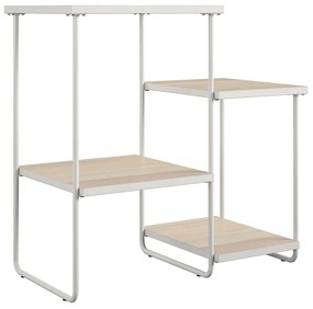 Masă consolă albă/în culoare naturală cu blat cu aspect de lemn de frasin 35x67 cm Dante – Støraa