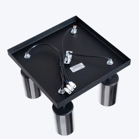 Spot Sollux SL.1370 WINX 4xGU10/10W/230V negru/crom