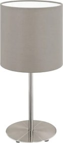 Lampă de masă Eglo 54745 ANADIA 1xE14/40W/230V taupe/crom mat