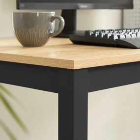 Masa de sufragerie cu blat in decor stejar TESSA 120x60