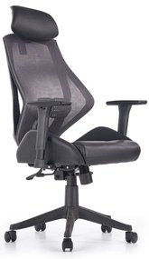 Scaun de birou Hasel, negru/gri