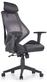 Scaun de birou Hasel, negru/gri