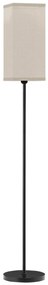 HOMCOM Lampă de Podea cu Întrerupător de Picior din Material Textil cu Efect de In și Metal, Ø25x161,5 cm, Negru | Aosom Romania