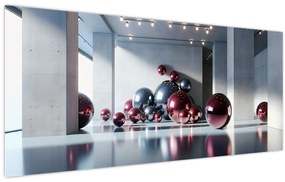 Tablou - Spațiu 3D cu bile II. (120x50 cm)