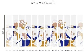 Tapet VLAdiLA Antropomorphic Mustard 520 x 300 cm