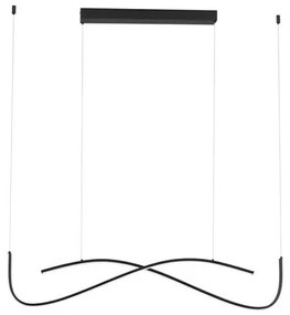 Lustra neagra liniara cu iluminat LED CCT BRIO