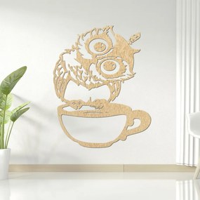 SENTOP | Pictură murală drăguță cu o bufniță într-o cupă | ROZALKA
