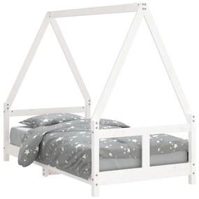 834460 vidaXL Cadru de pat pentru copii, 80x160 cm, lemn masiv de pin