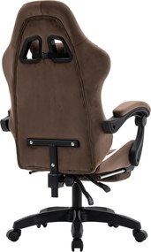 Scaun de birou/gaming, maro/alb, HOSPO