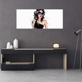 Tablou - Femeie de modă (120x50 cm)
