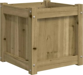 vidaXL Jardinieră de grădină, 40x40x40 cm, lemn de pin tratat