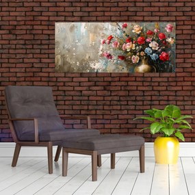 Tablou - Vaza de flori (120x50 cm)