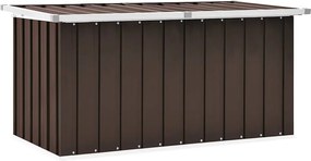 vidaXL Ladă de grădină, maro, 129x67x65 cm