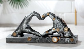 Figurina Steampunk Hand, Rasina, Argintiu Auriu, 35x16x9.5 cm