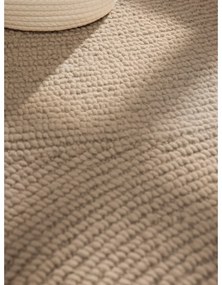 Covor bej țesut manual din lână 120x180 cm Eleni Light Beige – Hanse Home